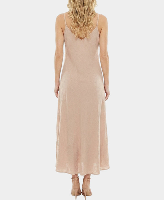 
Linen Maxi Dress in PINK view 2
