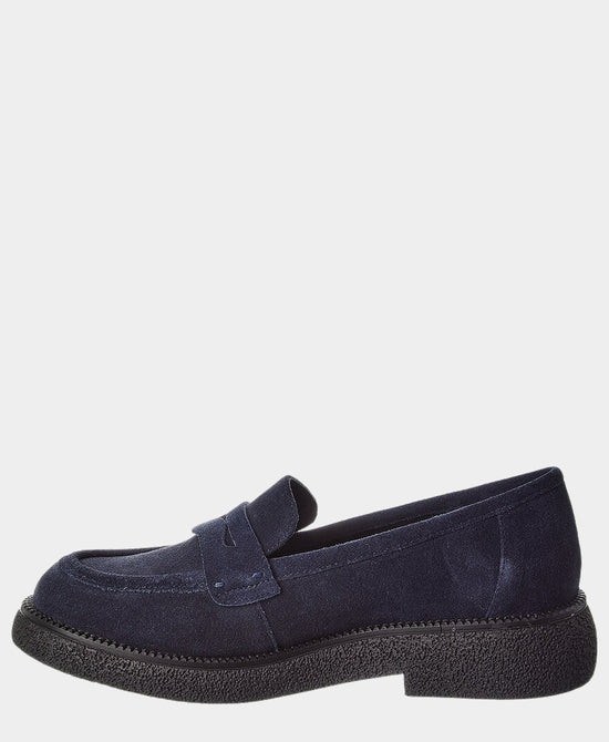 
Suede Platform Loafer in NAVY view 2