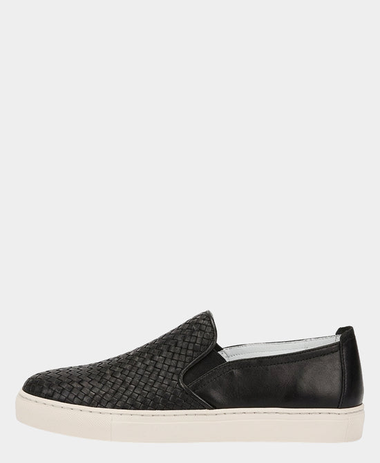 
Leather Woven Loafer in BLACK view 2