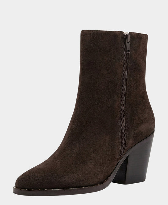 
Suede Bootie w/ Studded Brim in BROWN view 2