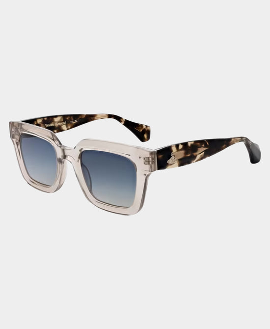 
Transparent Square Sunglasses in LIGHT BROWN view 1