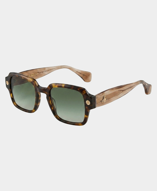 
Rectangle Sunglasses in BROWN view 1