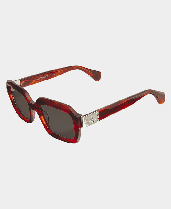 
Rectangle Tortoise Sunglasses in BROWN view 1