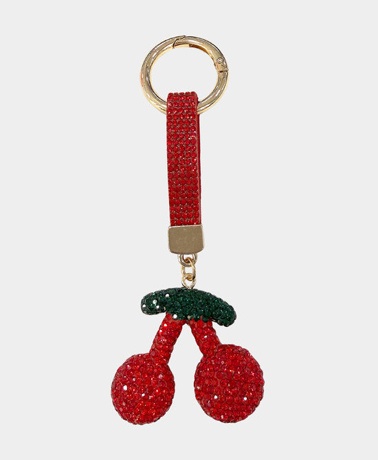 
Crystal Cherry Keychain/Bag Charm in RED view 1