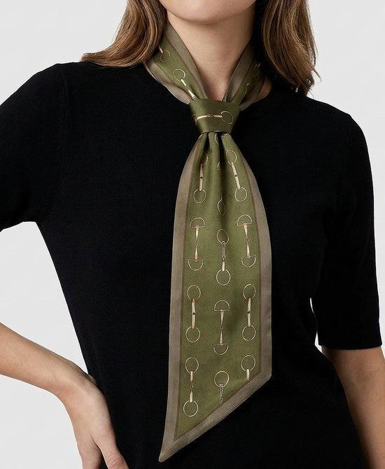 
Printed Scarf in OLIVE MULTI view 1