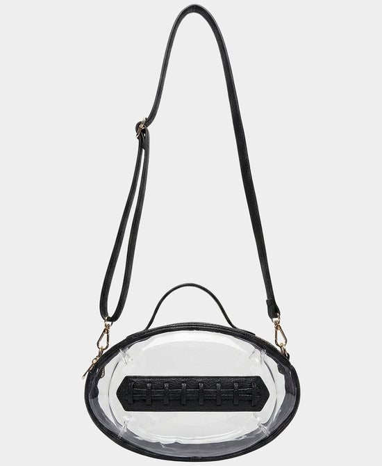 
Football Clear Handbag in BLACK view 1